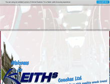 Tablet Screenshot of keithscoaches.com